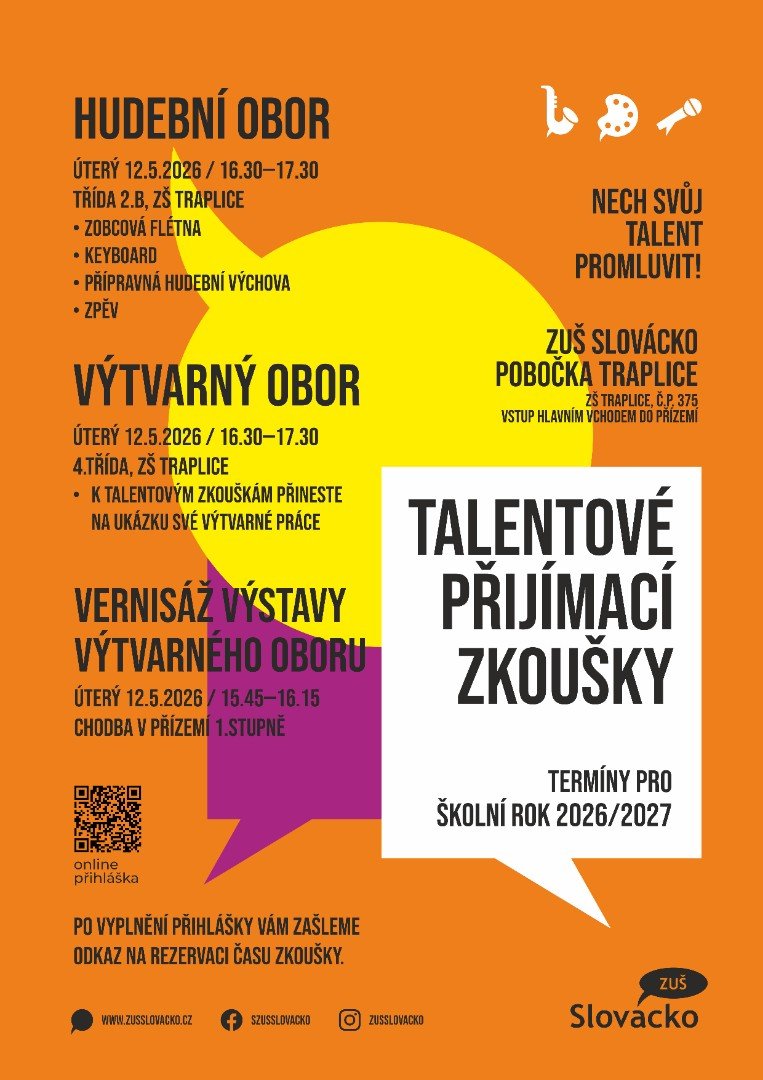 Talentové zkoušky ZUŠ Slovácko